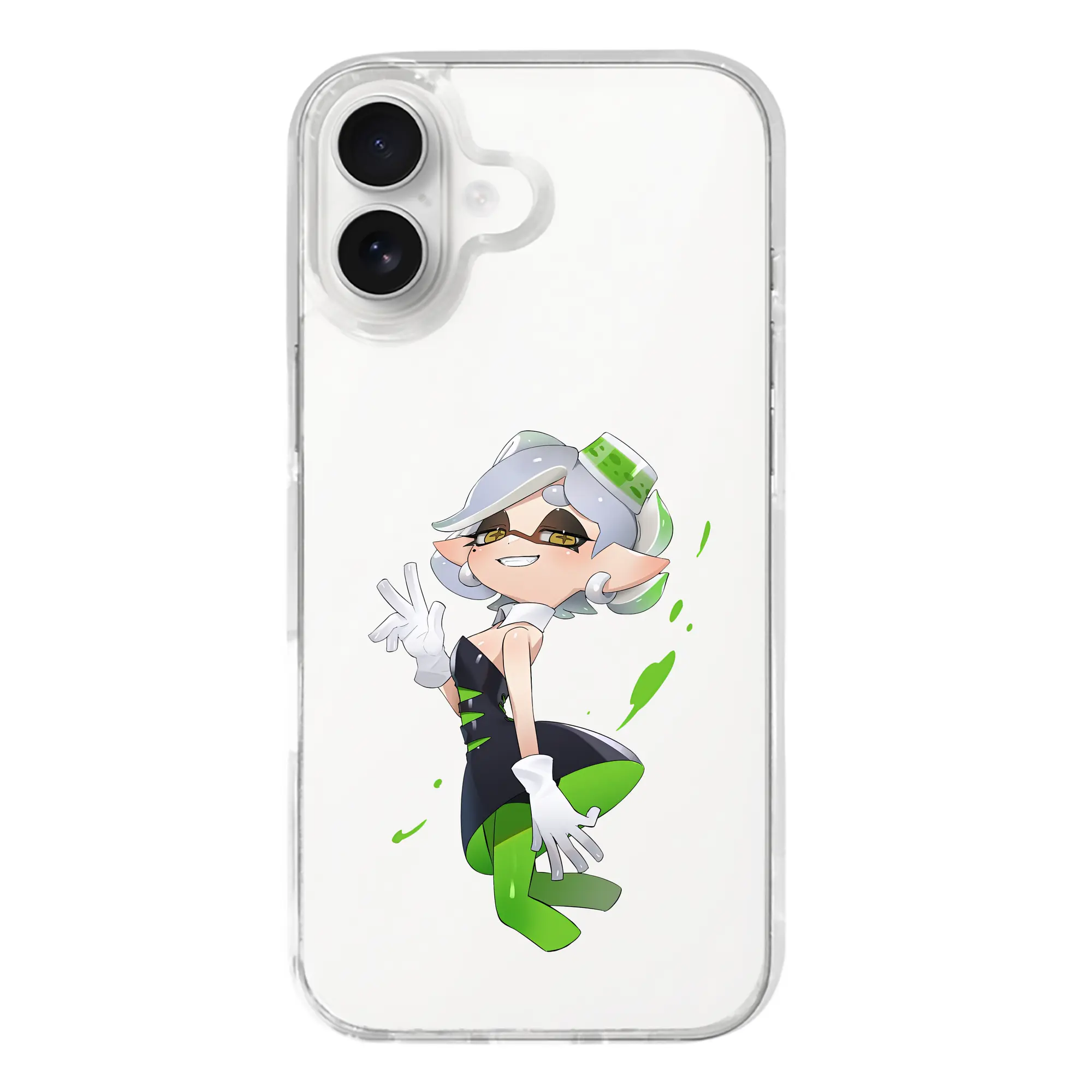スプラトゥーン グッズ,シオカラーズ ホタル - iPhone 17シリーズ 透明スマホケース – 薄型・耐衝撃・精密フィット保護カバー